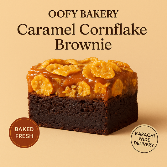 Box of 4 Caramel Cornflake Brownie