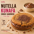 Nutella Kunafa Cookie Sandwich