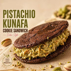Pistachio Kunafa Cookie Sandwich