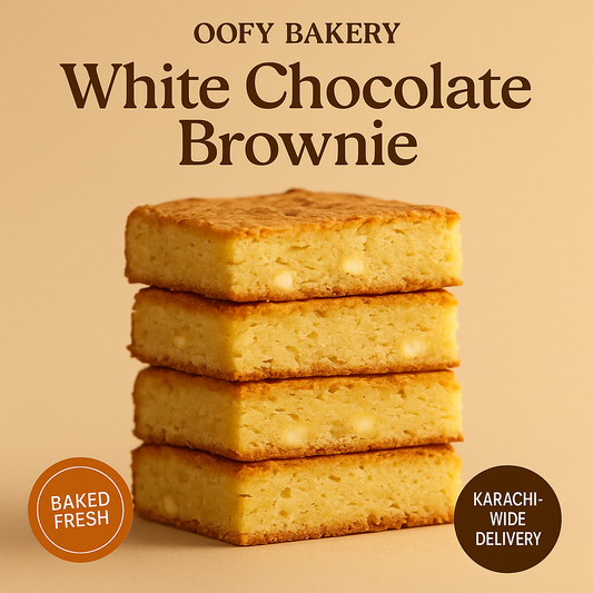 Box of 4 White Chocolate Brownie
